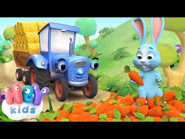 Le petit tracteur bleu  Dessin animé | HeyKids - Comptine bébé