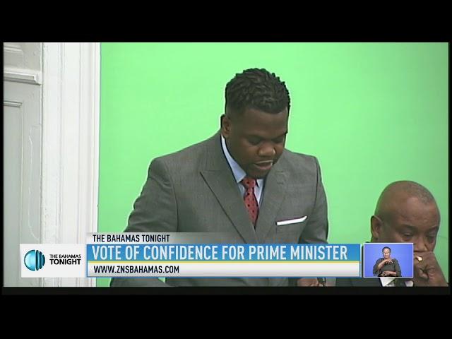 VOTE OF CONFIDENCE FOR PRIME MINISTER - M.P TRAVIS ROBINSON