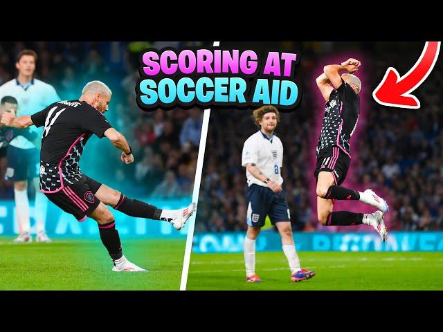 I SCORED AT SOCCER AID! *MATCH DAY BTS*