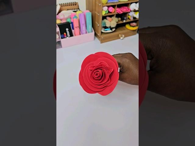 DIY Homemade Rose  Valentine's day gift idea ....paper craft WOW #shorts #youtubeshorts#trending