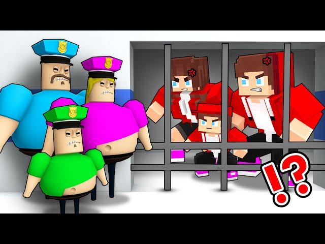 JJ Strong Family vs BARRY's Family - ROBLOX - Maizen Minecraft Animation