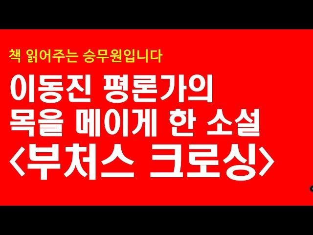 이동진 평론가가 극찬한 올해의 소설, 부처스 크로싱으로 비행 시작합니다.