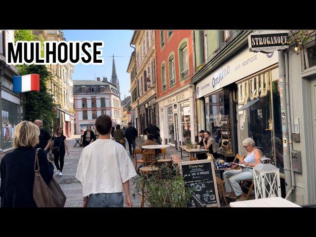 Mulhouse France  Walking Tour (4K 60fps) Saturday 21 September 2024 City Walk Alsace Europe