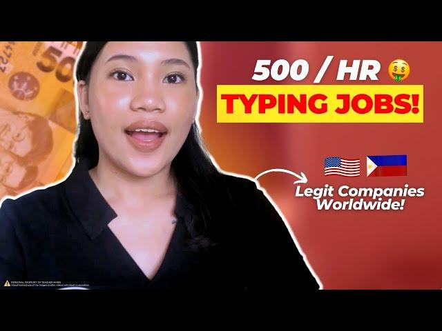 Earn 500Php/hr Typing Words Online + 10 Companies! #teachermarie #earnmoneyonline