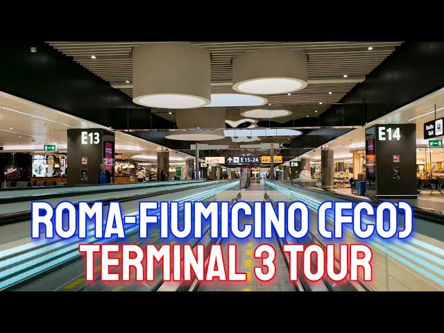 Rome Fiumicino International Airport Terminal 3 Tour