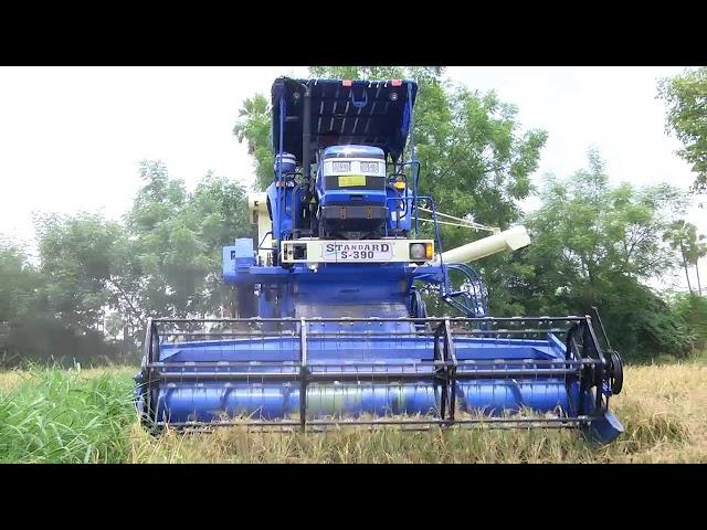 Sonalika Worldtrac 60 Sikander (2Wheel Drive) with Combine Harvester