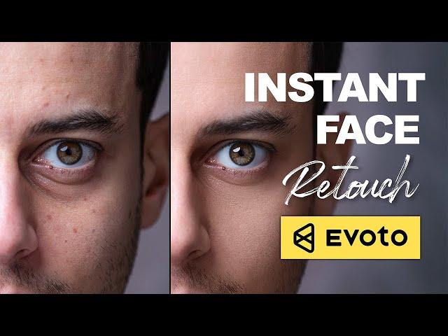 How to RETOUCH a Portrait in 3 Seconds with EVOTO AI