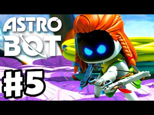 Astro Bot - Full Game Walkthrough Part 5 - Feather Cluster 100%!