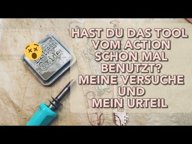 HAST DU DAS TOOL VOM ACTION SCHON MAL AUSPROBIERT? | JUNK JOURNAL DIY TUTORIAL | KREATIVSUCHT