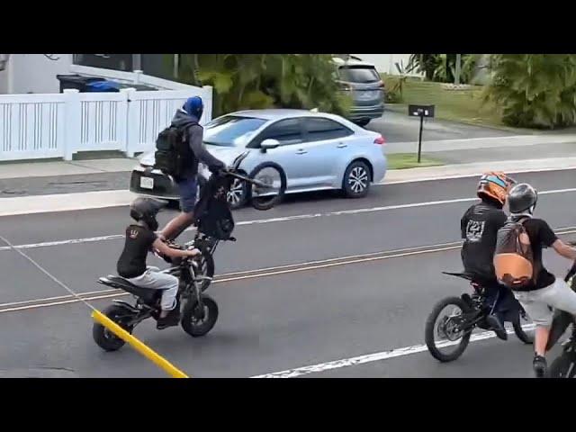 Teen e-bike riders create a havoc on East Oahu