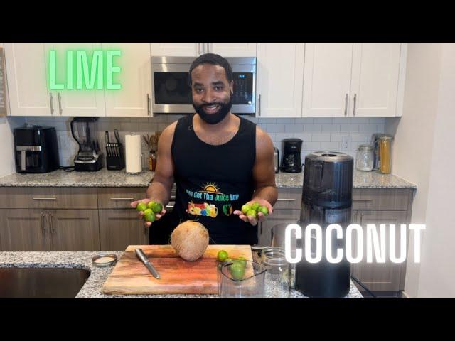 Juicing For Beginners | Lime ‍🟩 & Coconut  