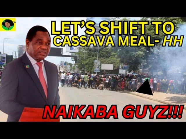 Hichilema's Cassava Comment angers Zambians-IT LASTS LONGER THAN MAIZE MEAL