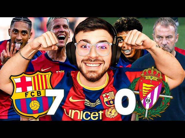 LA COBRA REACCIONA A BARCELONA 7-0 VALLADOLID. ¿SON EL MEJOR EQUIPO DE EUROPA? HAT TRICK DE RAPHINHA