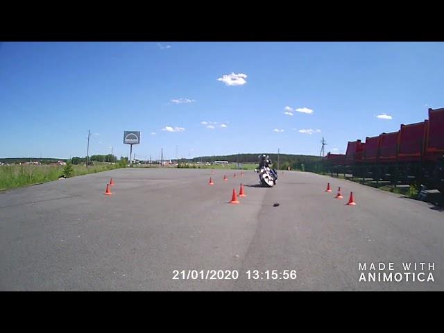 GYMKHANA GP 2020: 1 ЭТАП. Denis Terentyev. Honda VTX1300