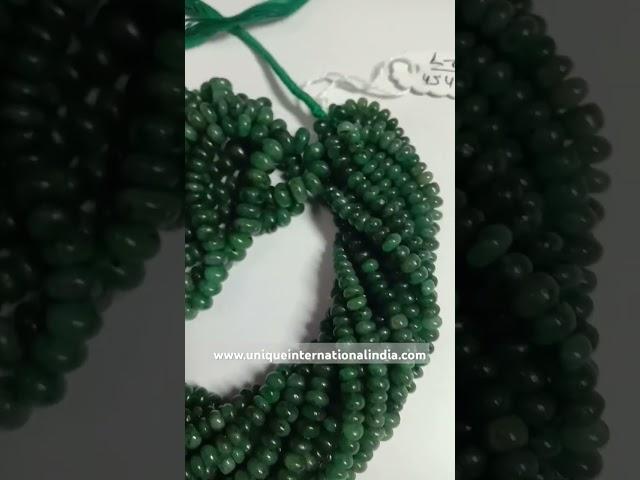 Natural Emerald Mala Beads 454 carat
