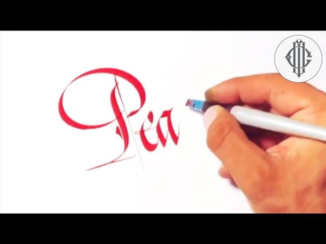 ODDLY SATISFYING VIDEO (BEST PILOT PARALLEL PEN CALLIGRAPHY)