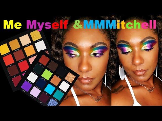 **NEW** ME MYSELF & MMMITCHELL PALETTE!!  Rainbow EYE LOOK & 1st Impression