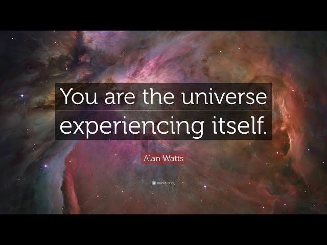 Alan Watts - You are the Universe Spiritual Awakening Lecture Short Powerful Speech.