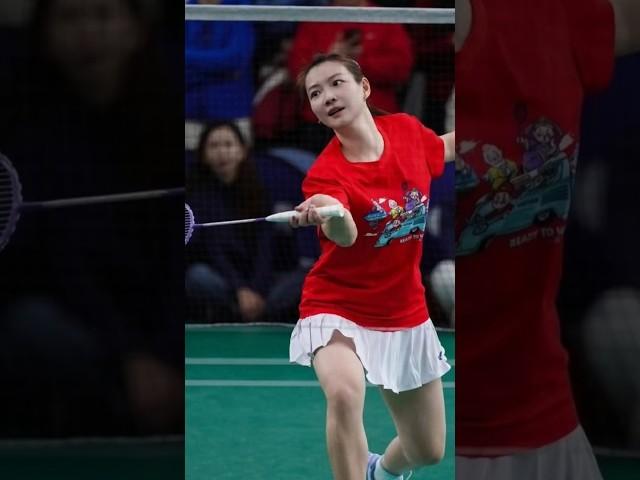 Huang Ya Qiong The Witcher In Front Net #badminton #bulutangkis #badmintonlovers