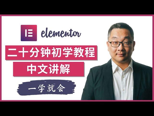 Elementor 网站设计初学教程，从头讲起，一学就会，不需要输入任何代码，设计 Wordpress 网站轻松容易