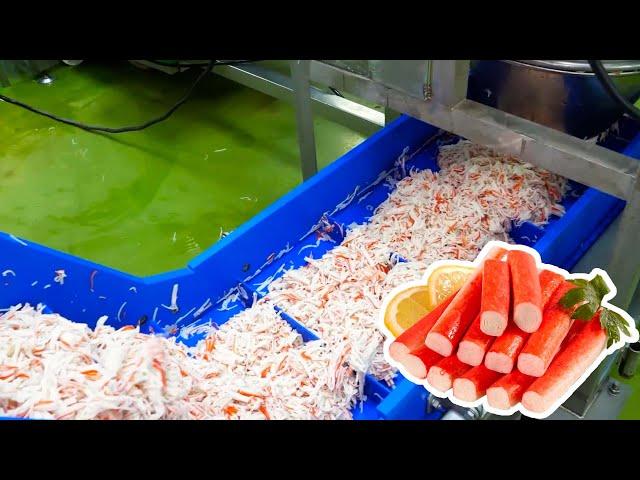 Amazing! How Imitation crab is made - Food Factory