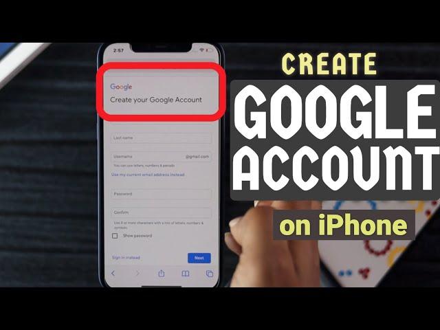 Create Google Account on iPhone (How to) | Create New Gmail Account