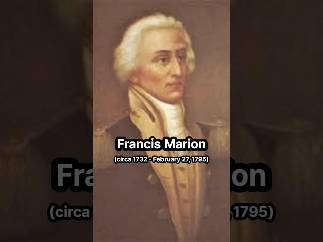 American Revolutionary War Hero"Francis Marion" #america #war #hero #history