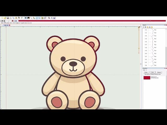 Embrilliance Stitch Artist Level One | Digitizing Tutorial For Beginners | How To Use The Run Stitch