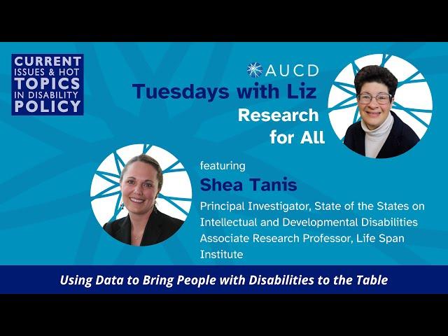 Tuesdays with Liz: Using Data to Bring People with Disabilities to the Table