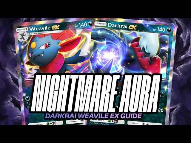 NIGHTMARE AURA: Darkrai & Weavile EX Guide: Deck, Combos, & Analysis | Pokemon TCG Pocket | STSD