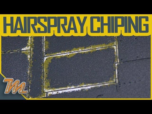 Hairspray chipping - scale model weathering tutorial