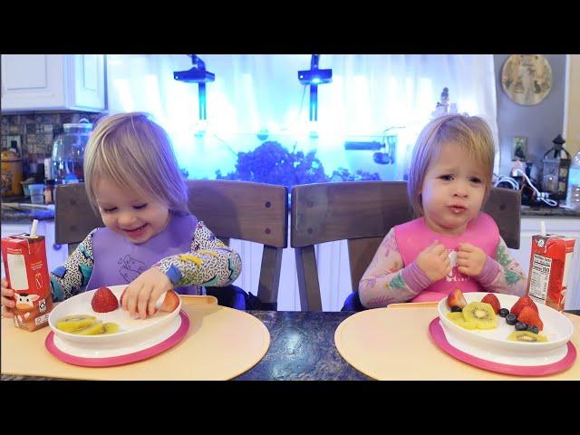 Twins try chocolate milk