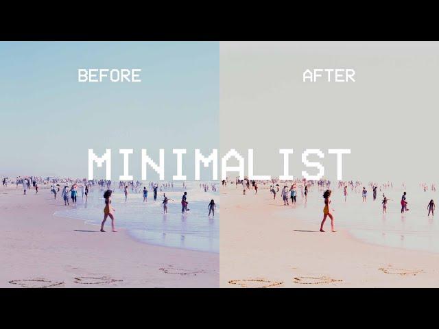 How I Edit Minimalistic Photos in Lightroom