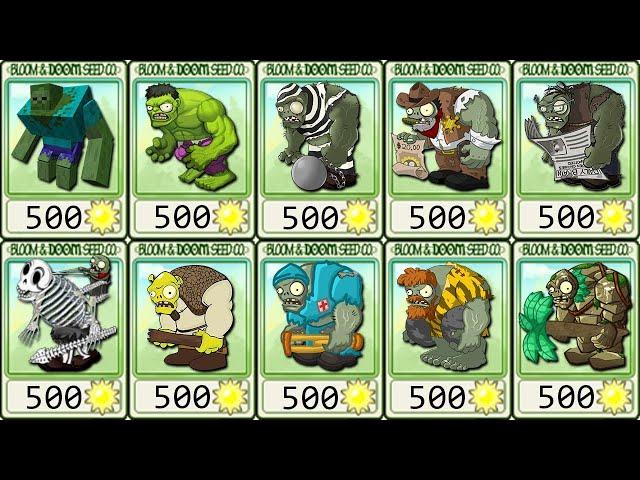 Tournament 24 Gargantuar Zombies Battlez - Who Will WIn? - PvZ 2 Zombie vs ZOmbie