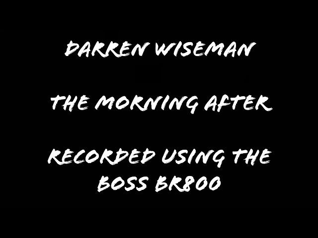 The Morning After by Darren Wiseman lyrics video (explicit lyrics)