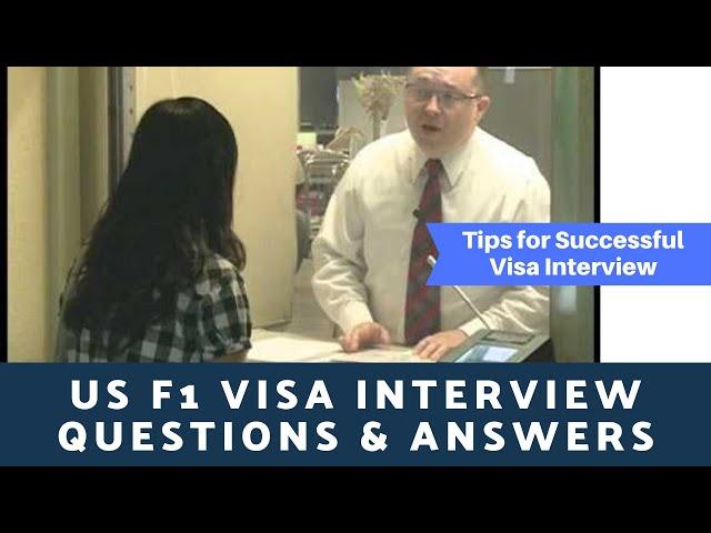 US Student F1 Visa Sample Mock Interview Questions & Answers 2020