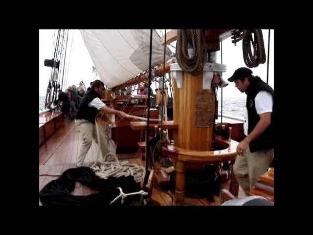 Sailing on the original Bluenose II - 2008