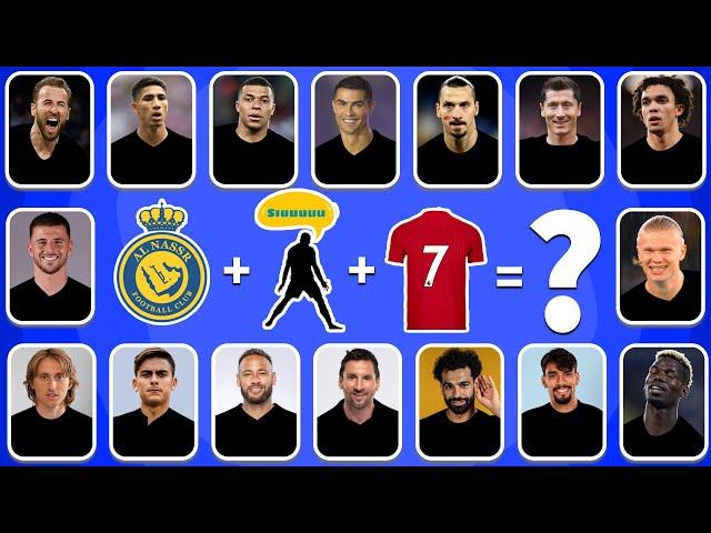 Guess The Song Emoji and Jersey Number of Football Player |Ronaldo, Messi, Neymar Mbappe Halaand