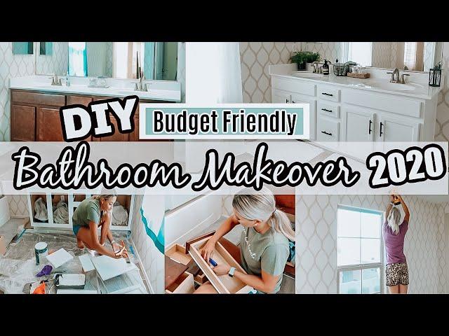 DIY BATHROOM MAKEOVER 2020 | BUDGET FRIENDLY HOME UPGRADES | HOME REFRESH