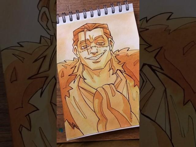 Распадающиеся чернила от «Малевичъ». Крокодилыч из Ванписа #art #sketchbook #onepiece #fanart