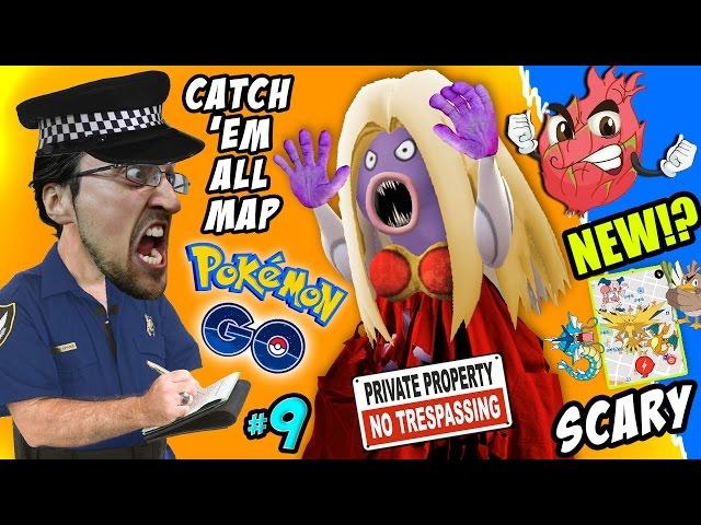 Pokemon Go TRESPASSING!! How To Catch 'Em All Map + Scary Jynx Encounter w/ FGTEEV Fam New Creature?