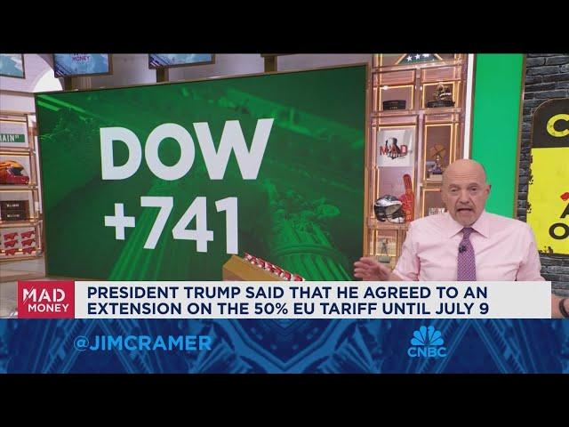 Jim Cramer talks the impact of the tariff pause on the markets