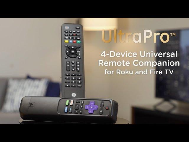 59046: GE UltraPro 4-Device Universal Remote Companion for Roku and Fire TV