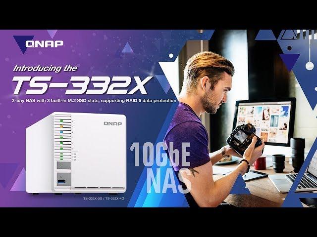 Introducing the TS-332X:  3-bay NAS with 3 built-in M.2 SSD slots, supporting RAID 5 data protection