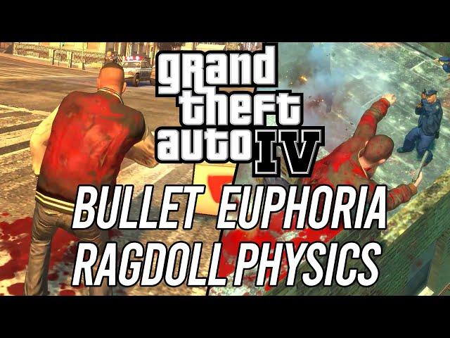 Bullet Ragdoll EUPHORIA Physics Mod Grand Theft Auto 4