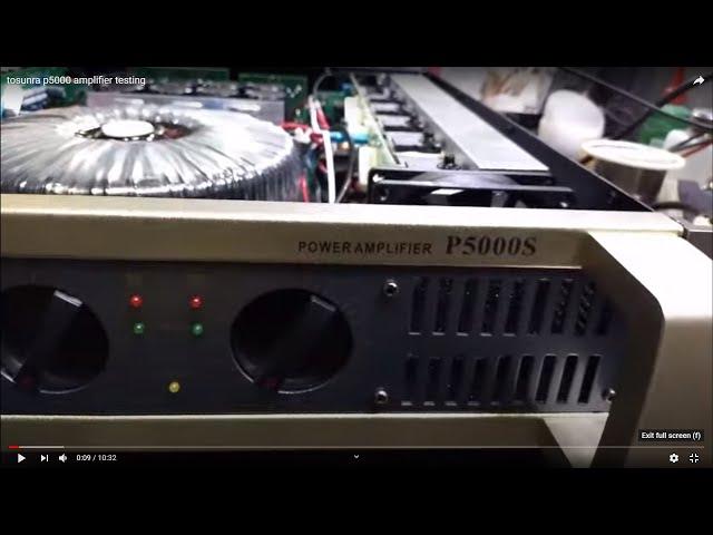 tosunra p5000 amplifier testing