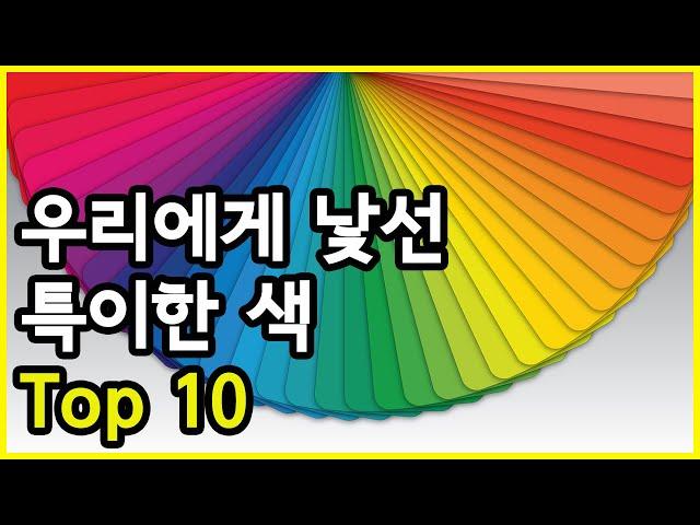 마주할 기회가 적어 우리에게 익숙하지 않은 특이한 색 Top 10