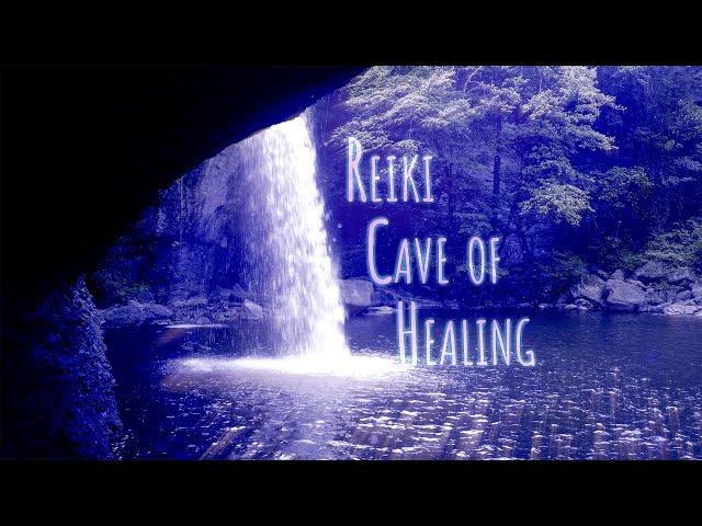 Reiki Healing Music + Relaxing Water Cave | Aura cleansing, Chakra Healing