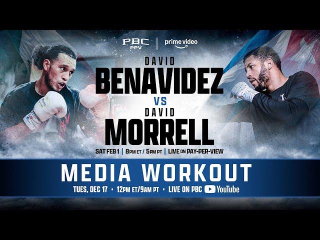 David Benavidez & David Morrell MIAMI MEDIA WORKOUT | #BenavidezMorrell