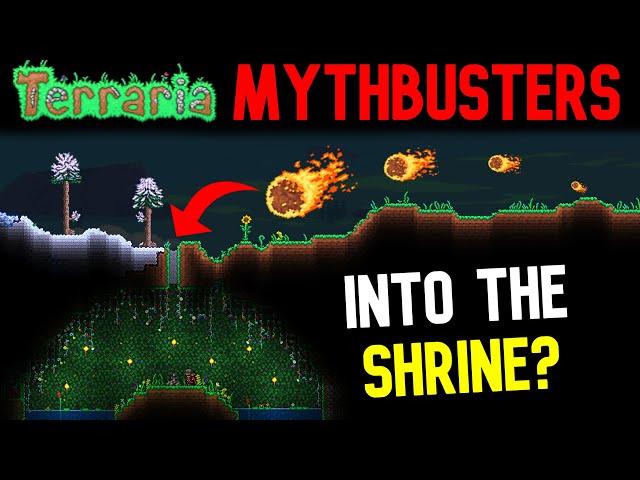 Can a Meteor land in a Sword Shrine? | Terraria Journey's End Mythbusters